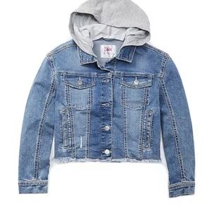 Justice Girls Hooded Denim size 10